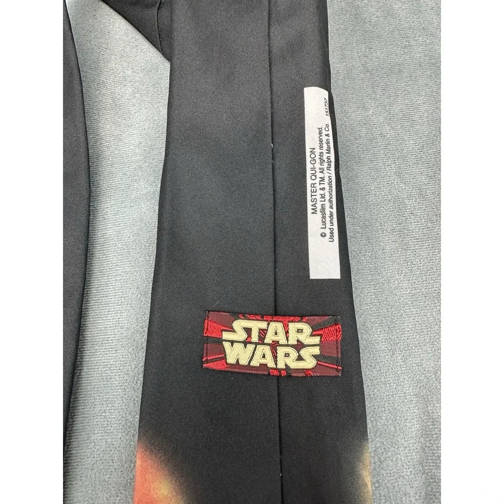 Star Wars Jedi Master Qui Gon Jinn Mens Tie Episode 1 Vintage 90s Ralph Marlin